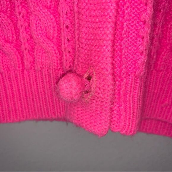 Vintage Deans of Scotland Cable Knit Cardigan Sweater - Picture 4 of 6